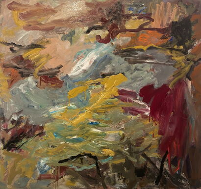 Sounds From The Paper Airplane - a Paint Artowrk by Lloyd  Tabing 